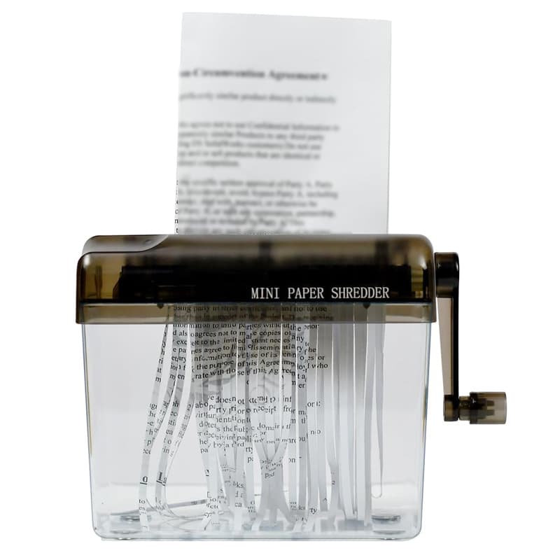 Portable A6 A4 Paper Hand Shredder Manual Straight Cut Home Office