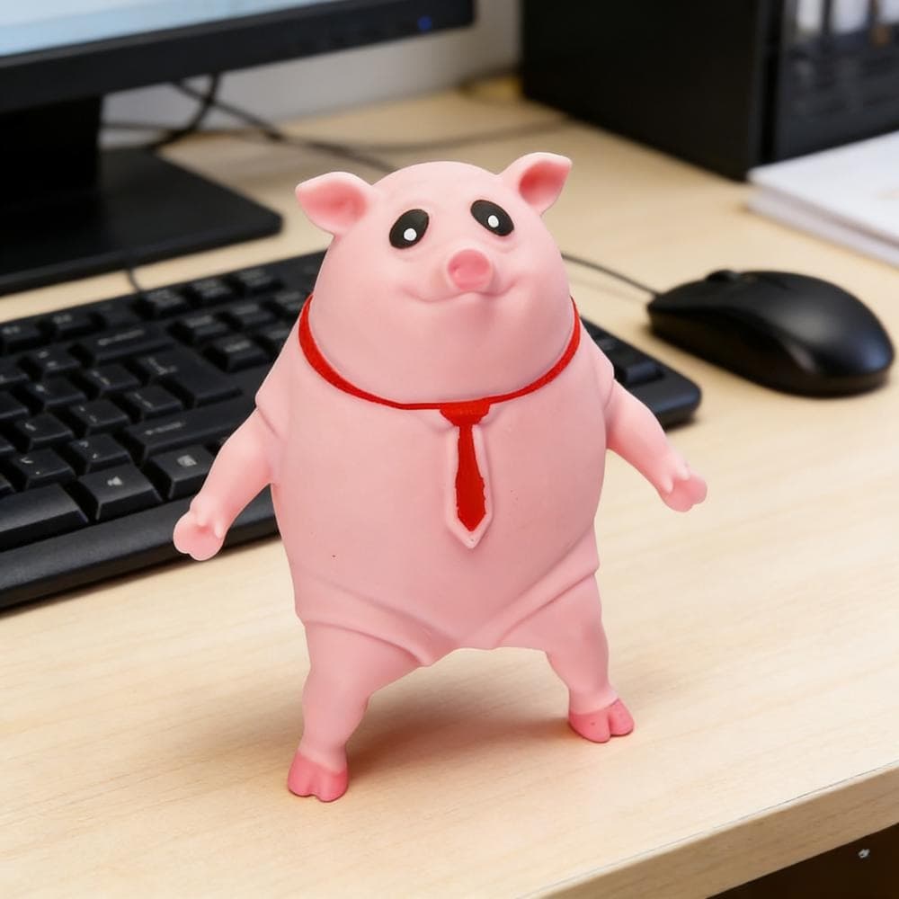 Pink Piggy Stress Ball, Fun Stress Ball For Parties, Soft Squeeze Ball, Ideal For Games And Relaxation, Moldable Toy, Perfect As A Gift – Party Accessory Set