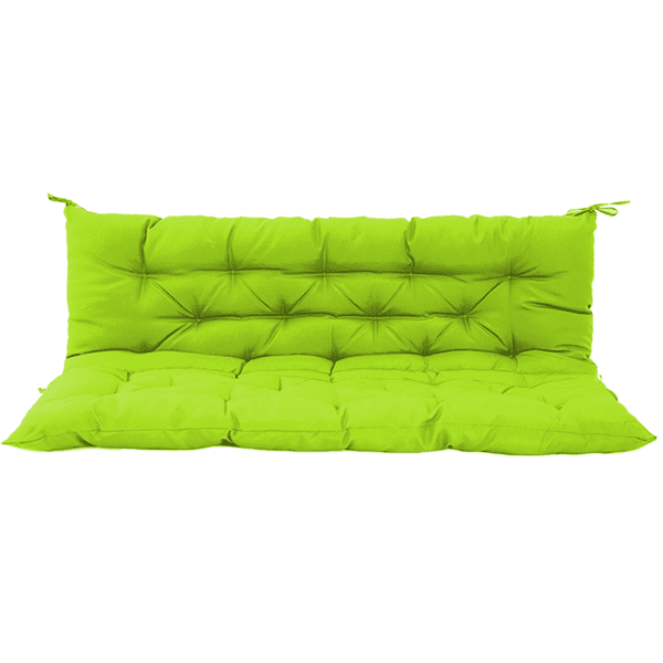Outdoor Swing Cushions 60Inch,Waterproof 4in  Thick Porch Swing Cushion Replacement With Backrest And Ties,Comfortable 2-3 Seat Pation Swing Pad For Backyard,Garden,Lawn,Outdoor Furniture Grass Green