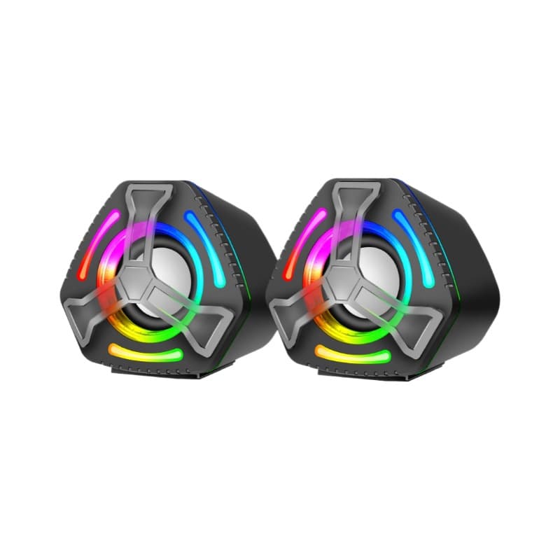 New Cross-border Usb Computer, Light Up, Small Speaker, Wired Notebook, Desktop, Heavy Subwoofer, RGB Speaker