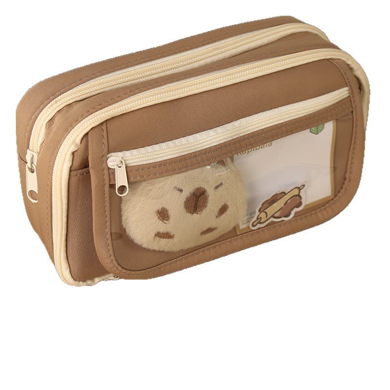 Nine-layer Large Capacity Capybara Pencil Case, New Stylish High-value Stationery Box For Girls & Primary School Students