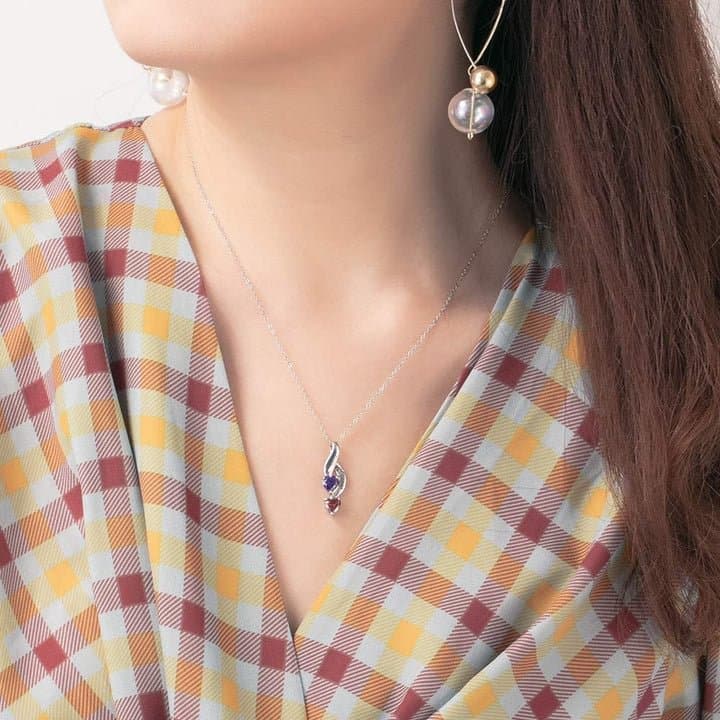 December Birthstone Name Engraved Love Appointment Necklace