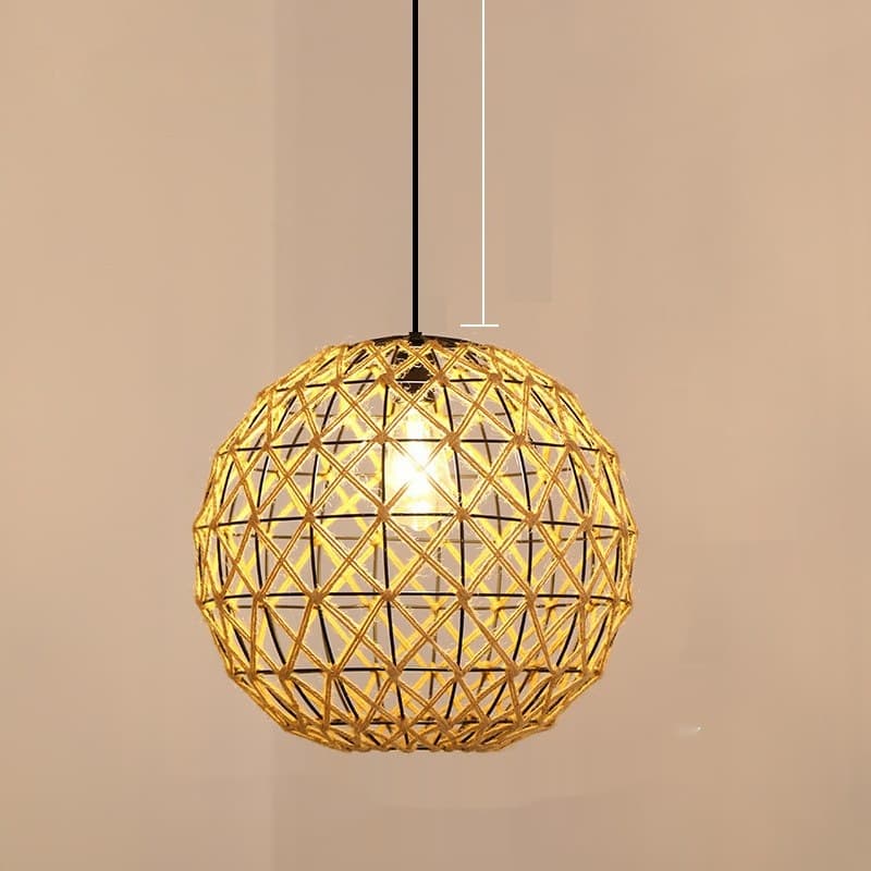 Creative And Unique Jute Rope Pendant Lamp